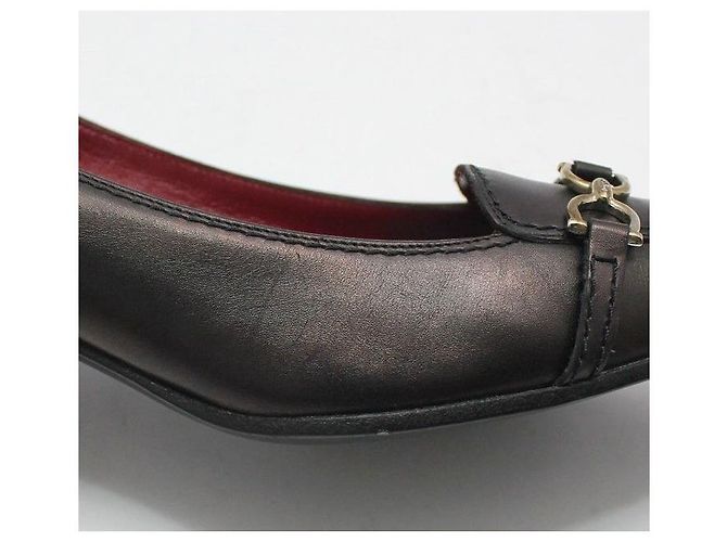 Salvatore Ferragamo BOLIVAR Schuhe Braun Metallic Gancini - Ansicht 5