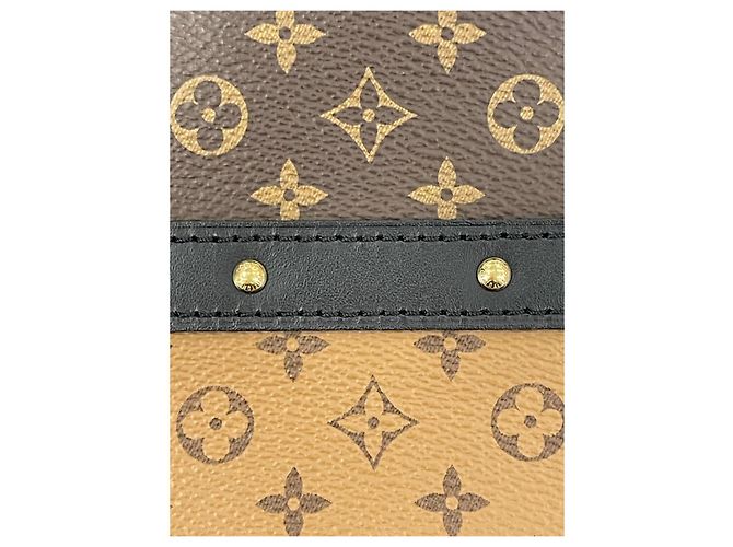 Louis Vuitton Bolso de hombro Monogram Reverse Malletage Trunk Naranja - vista 18