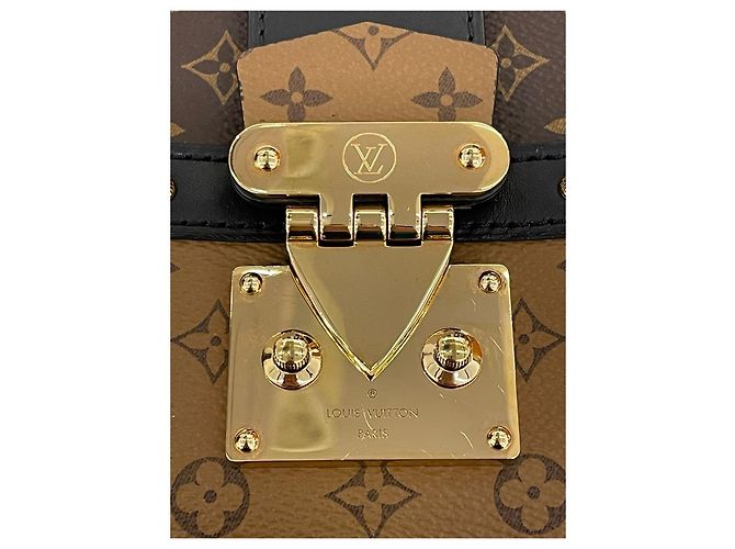 Louis Vuitton Bolso de hombro Monogram Reverse Malletage Trunk Naranja - vista 19