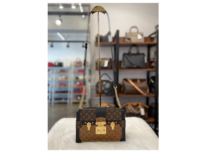 Louis Vuitton Bolso de hombro Monogram Reverse Malletage Trunk Naranja - vista 2