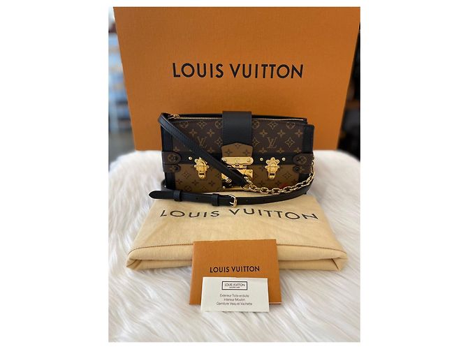 Louis Vuitton Bolso de hombro Monogram Reverse Malletage Trunk Naranja - vista 9