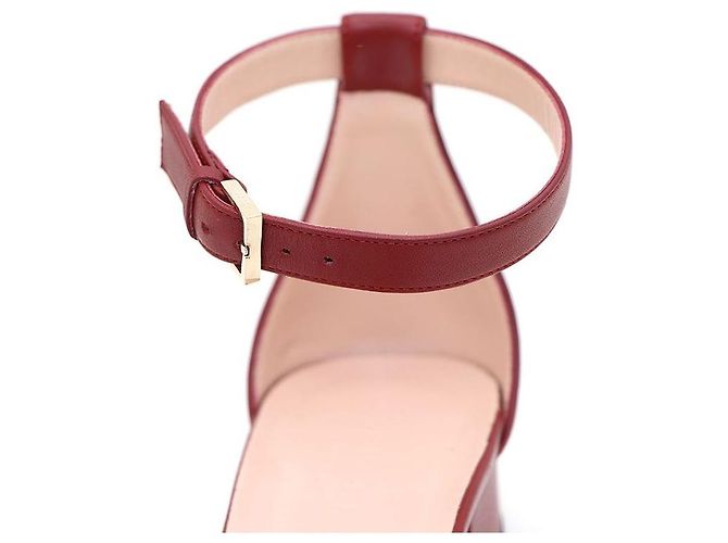 Gucci Riemchen-Sandalen mit Horsebit Rot - Ansicht 6