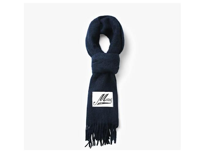 Marni Bufanda de alpaca con flecos Negro - vista 6