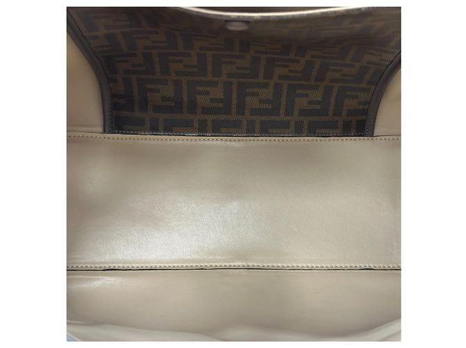 Fendi Borsa Tote Peekaboo X-Lite Medium Marrone - vista 7