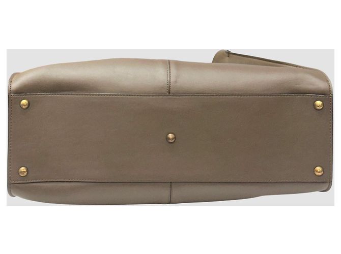 Fendi Borsa Tote Peekaboo X-Lite Medium Marrone - vista 8