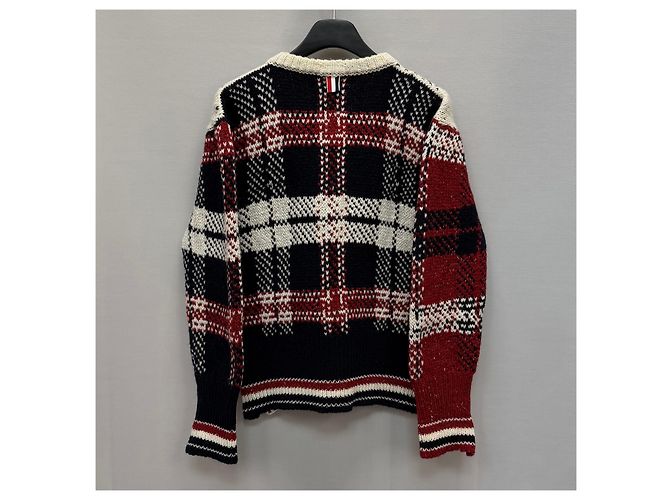Thom Browne Donegal Tartan Karo Strick Mehrfarben - Ansicht 5