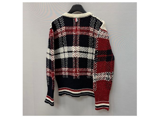 Thom Browne Donegal Tartan Karo Strick Mehrfarben - Ansicht 6