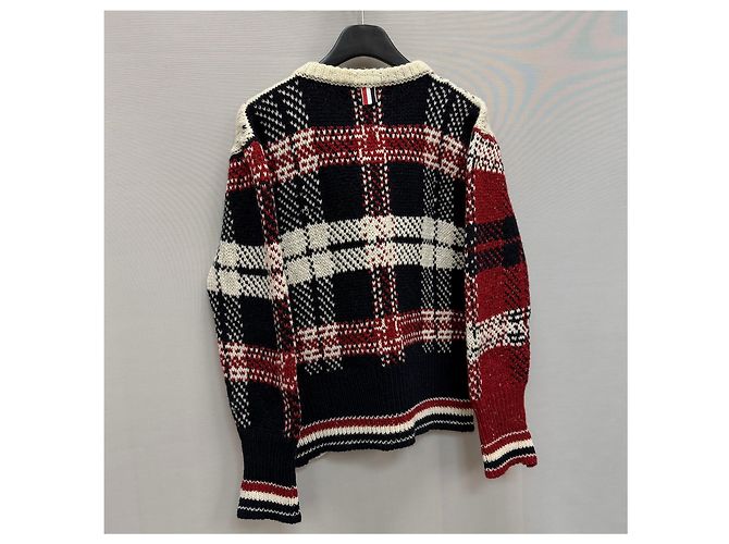Thom Browne Donegal Tartan Karo Strick Mehrfarben - Ansicht 7