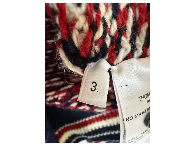 Thom Browne Donegal Tartan Karo Strick Mehrfarben - Ansicht 8