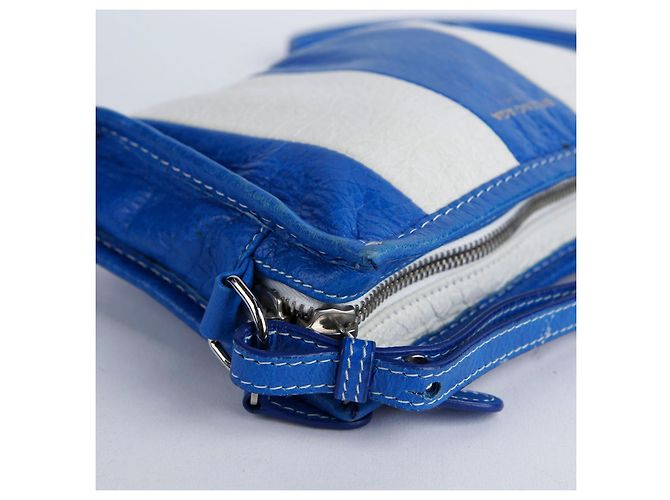 Balenciaga Pochette e bolsa crossbody Multi Leather Bazaar Azul - vista 11