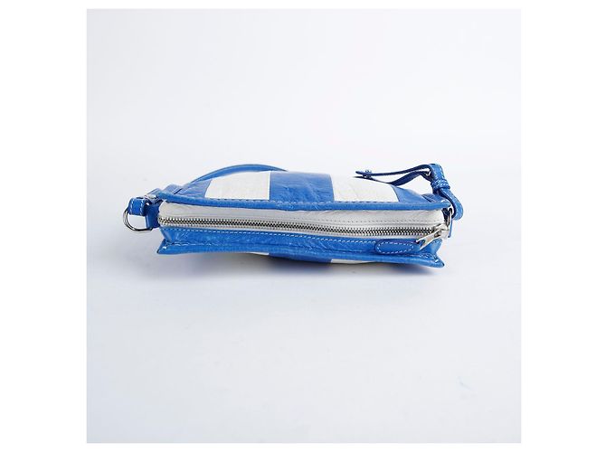 Balenciaga Pochette e bolsa crossbody Multi Leather Bazaar Azul - vista 4