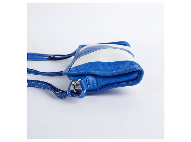 Balenciaga Pochette e bolsa crossbody Multi Leather Bazaar Azul - vista 6
