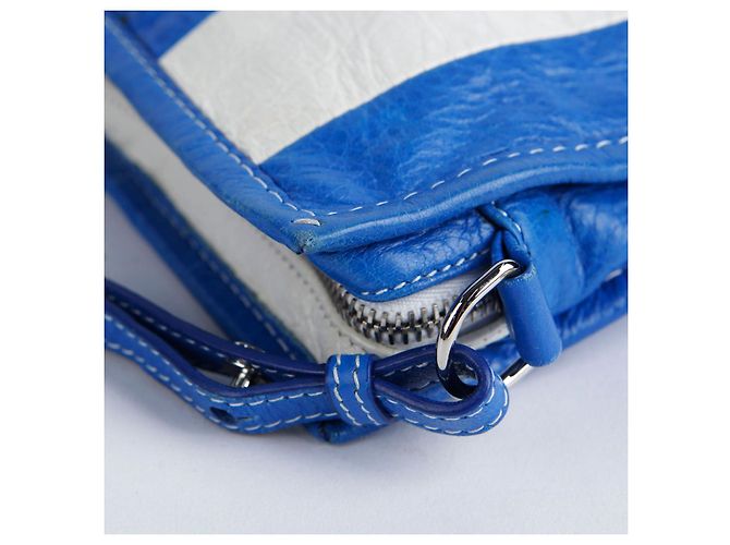 Balenciaga Pochette e bolsa crossbody Multi Leather Bazaar Azul - vista 7
