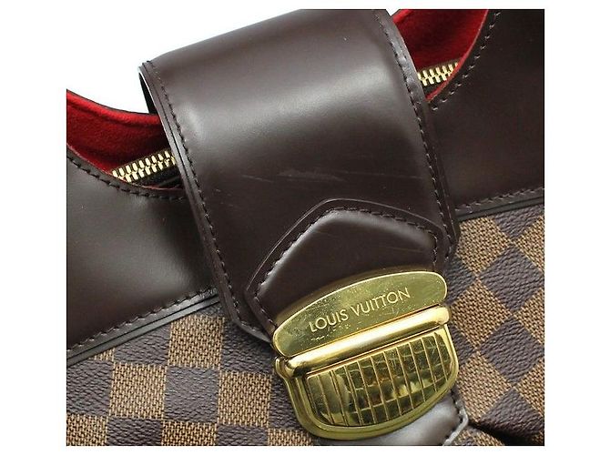 Louis Vuitton Borsa a tracolla Sistina GM in tela Damier Ebène Marrone - vista 8