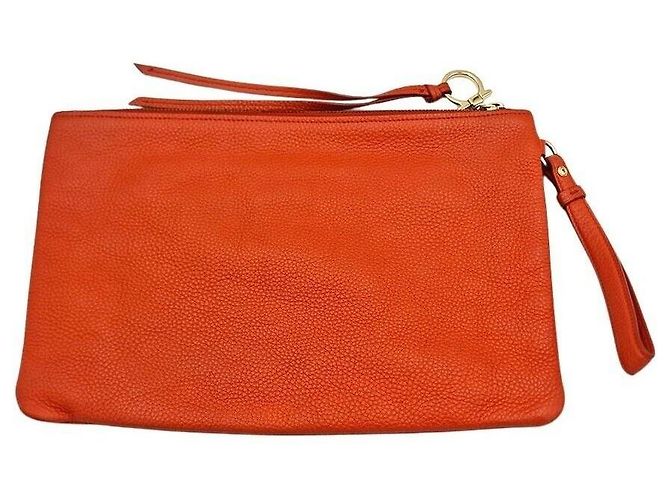 Salvatore Ferragamo Clutch in pelle - vista 2