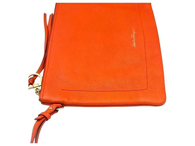 Salvatore Ferragamo Clutch in pelle - vista 3