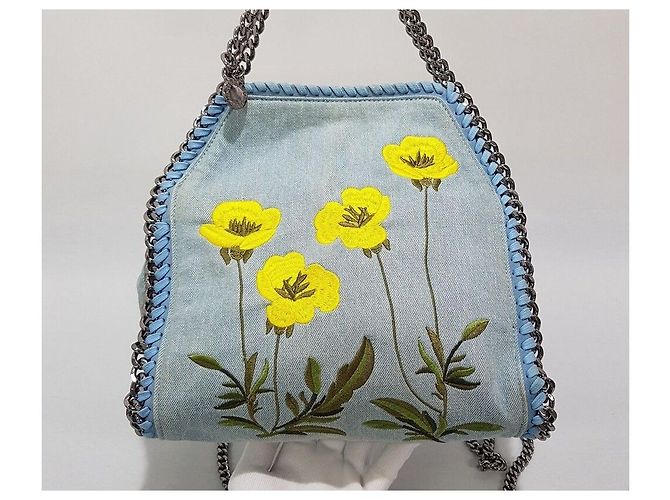 Stella Mc Cartney Borsa in denim ricamato Parabella - vista 2