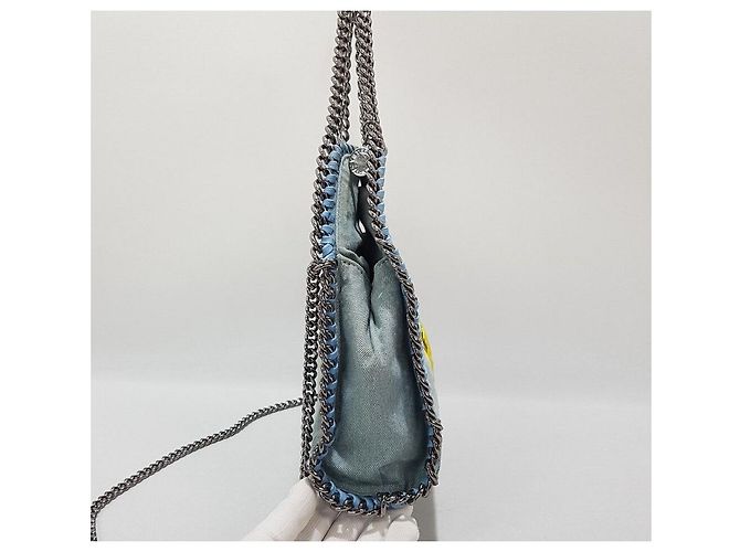 Stella Mc Cartney Borsa in denim ricamato Parabella - vista 3