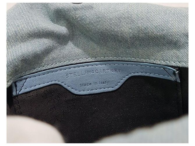 Stella Mc Cartney Borsa in denim ricamato Parabella - vista 9
