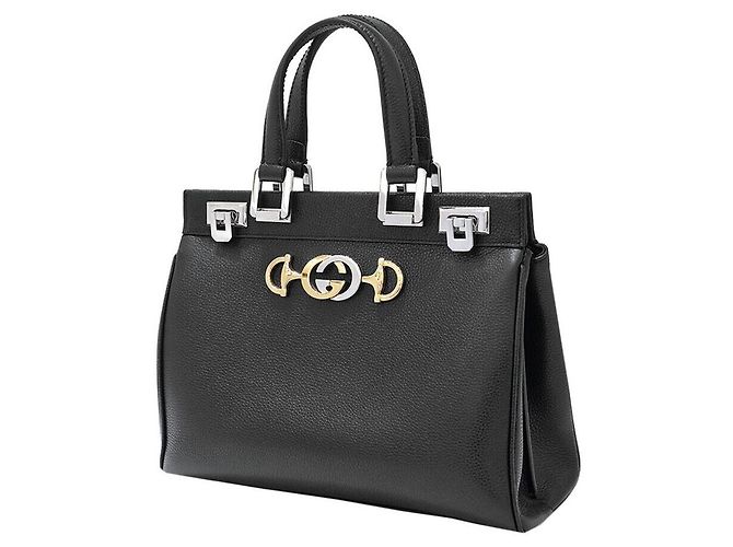 Gucci Borsa Jumi Top Handle Small Nero - vista 2