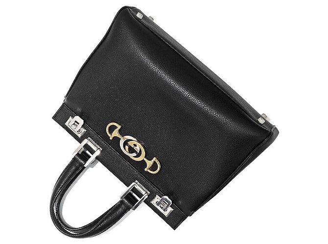 Gucci Borsa Jumi Top Handle Small Nero - vista 3