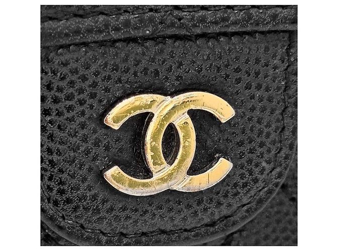Chanel Mini Crossbody WOC in Caviar Nero - vista 7