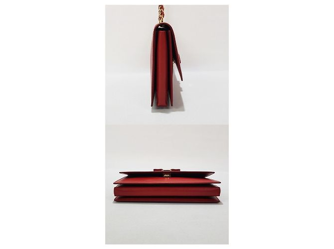 Salvatore Ferragamo Borsa a tracolla Genius Chain Rosso - vista 3