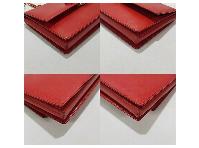 Salvatore Ferragamo Borsa a tracolla Genius Chain Rosso - vista 7