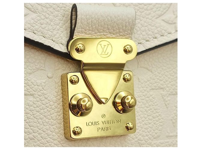 Louis Vuitton Pochette Empreinte Metis East West Bianco - vista 7
