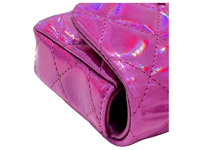 Chanel Kartenetui mit Metallhaken Lila - Ansicht 5