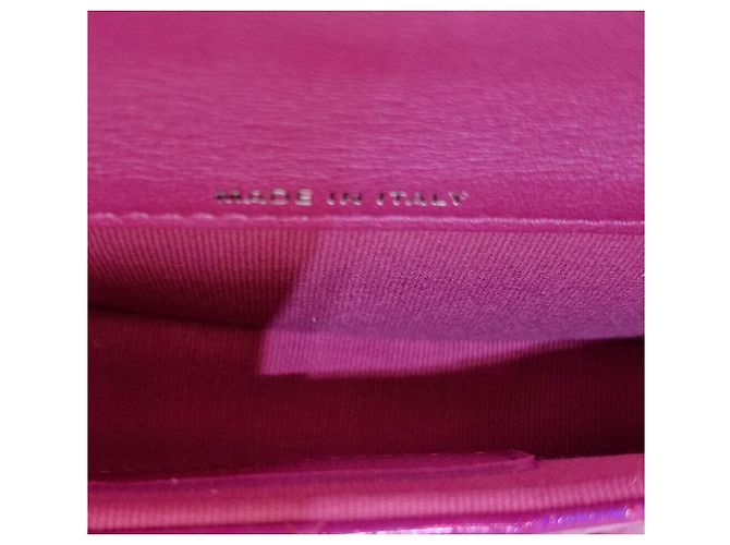 Chanel Kartenetui mit Metallhaken Lila - Ansicht 7