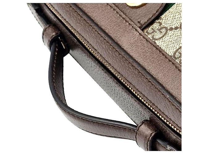 Gucci Borsa a tracolla Ophidia GG piccola Marrone - vista 3