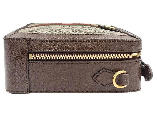 Gucci Borsa a tracolla Ophidia GG piccola Marrone - vista 5