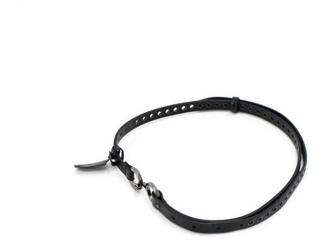 Dior Damen Gürtel aus glattem Leder mit Ruthenium-Ösen - Ansicht 2