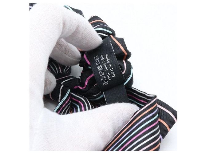 Chanel Fermaglio per capelli in nastro di seta multicolore da donna - vista 4