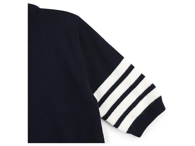 Thom Browne Punto intarsia de manga corta Azul - vista 6