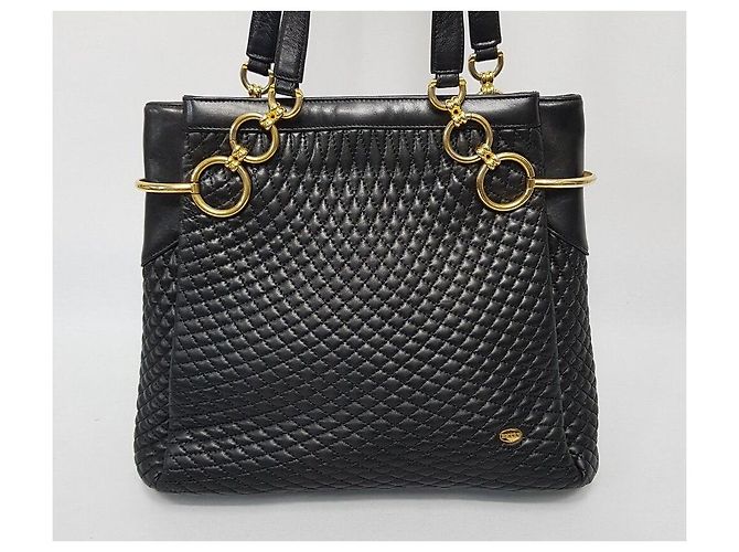 Bally Vintage gesteppte Schultertasche Schwarz - Ansicht 2