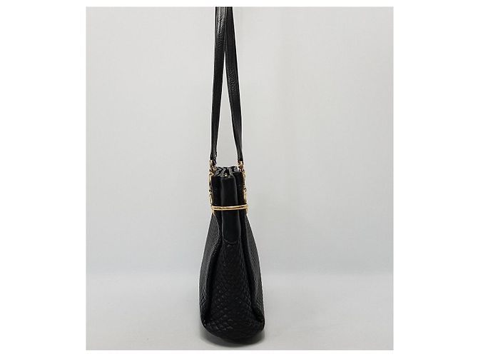 Bally Vintage gesteppte Schultertasche Schwarz - Ansicht 4