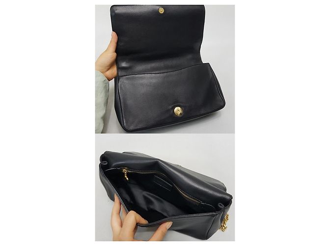 Moschino Borsa a tracolla con catena dorata Nero - vista 7