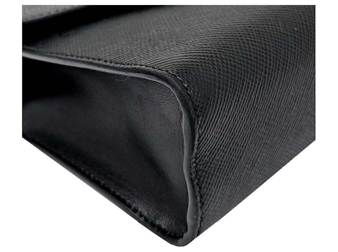 Prada Borsa a tracolla in Saffiano monocromatica Nero - vista 7