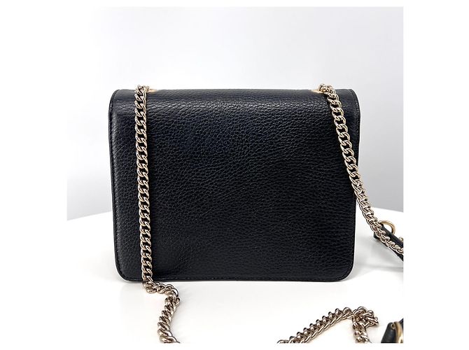 Gucci Bolso bandolera de cadena entrelazada Negro - Ansicht 4