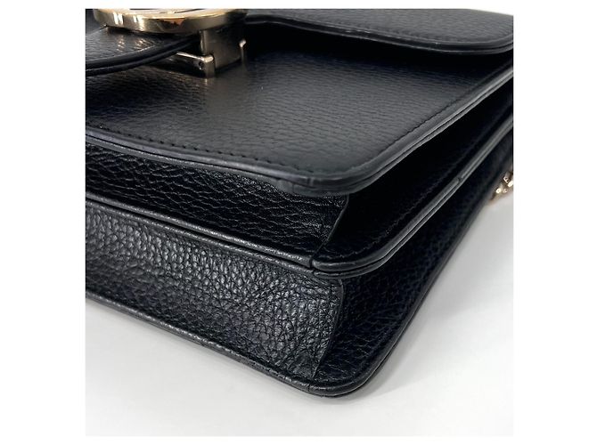 Gucci Bolso bandolera de cadena entrelazada Negro - Ansicht 7