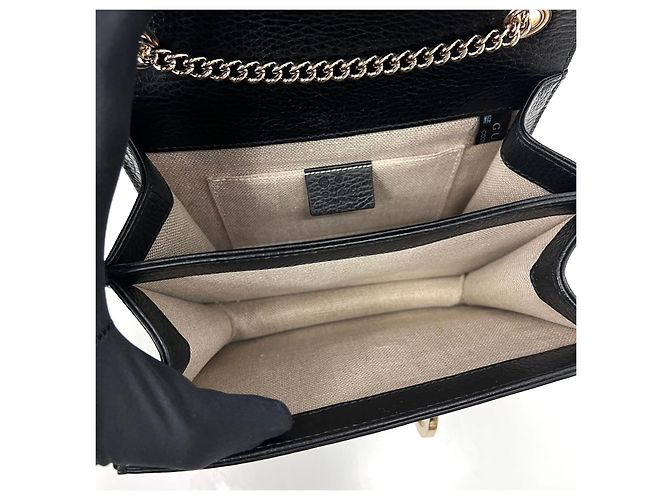 Gucci Bolso bandolera de cadena entrelazada Negro - Ansicht 9
