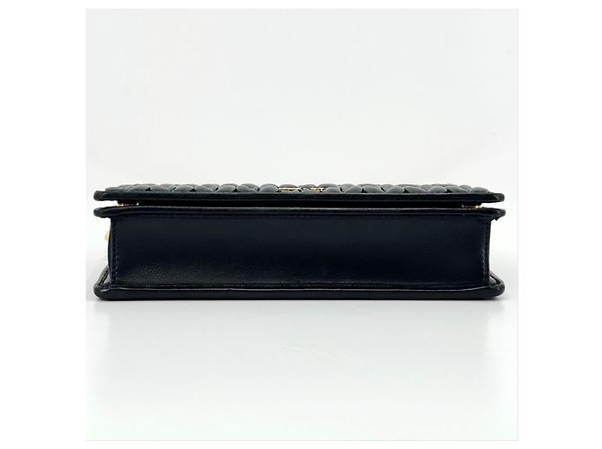 Miu Miu Borsa a tracolla trapuntata con catena Nera Nero - vista 9