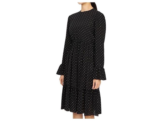 Gucci Vestido de seda con lunares Negro - vista 3