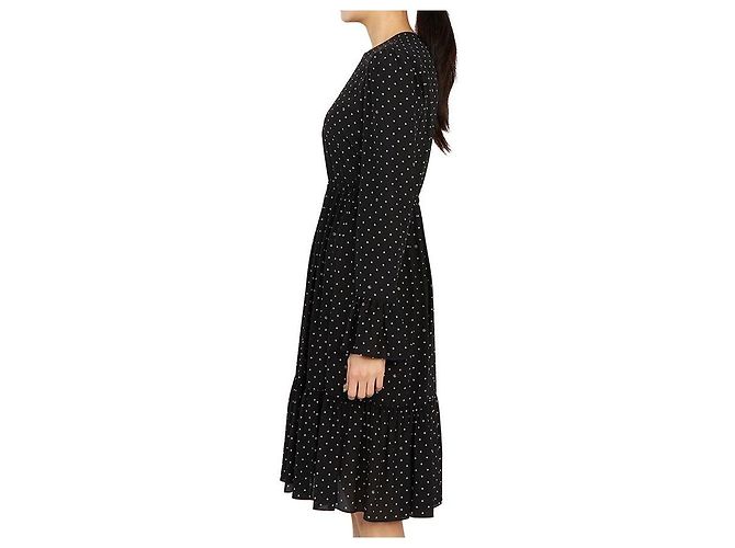 Gucci Vestido de seda con lunares Negro - vista 4