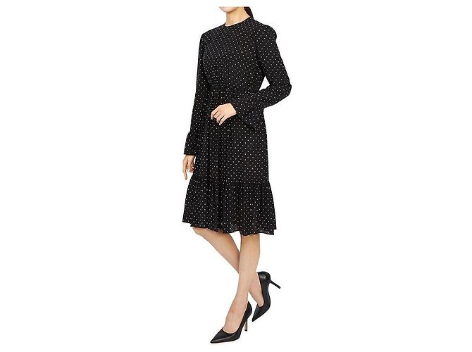 Gucci Vestido de seda con lunares Negro - vista 7