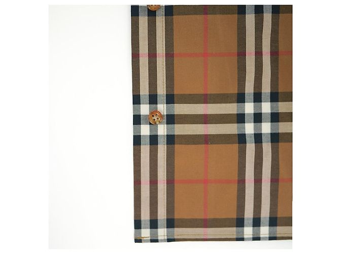 Burberry Verifica Camicia da Donna Marrone IVERY Classic Luxury Gift - vista 13