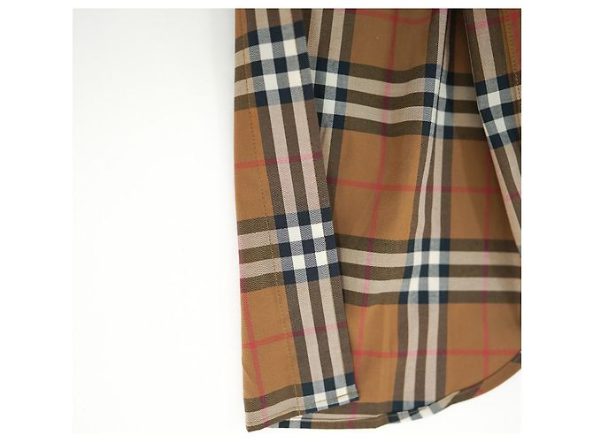 Burberry Verifica Camicia da Donna Marrone IVERY Classic Luxury Gift - vista 14