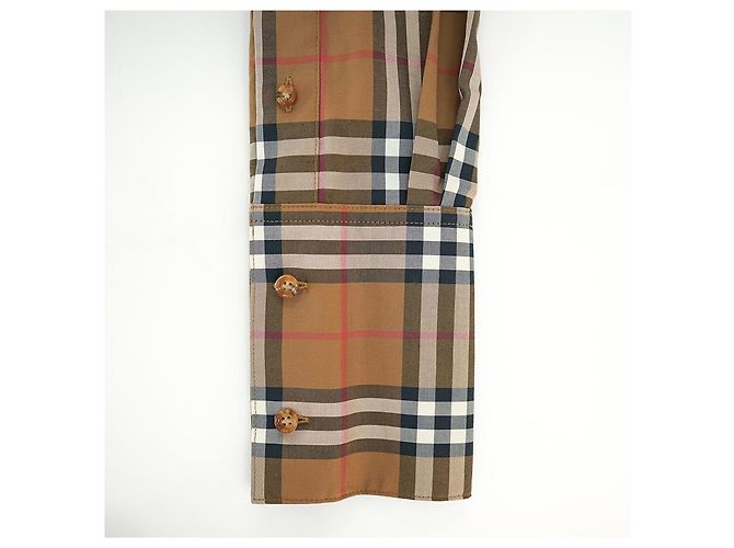 Burberry Verifica Camicia da Donna Marrone IVERY Classic Luxury Gift - vista 16